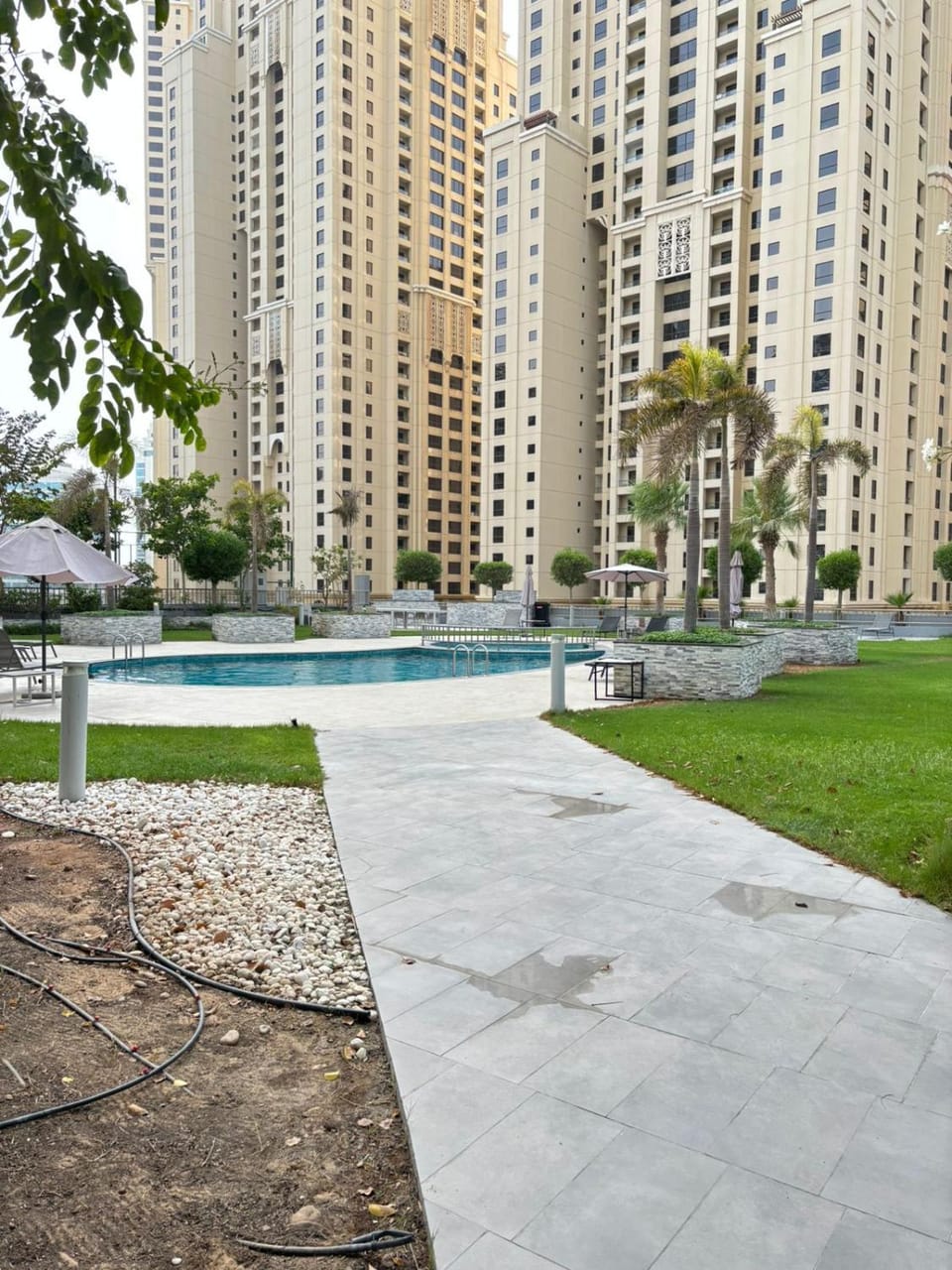 Natural landscape, Garden, Pool view, Swimming pool