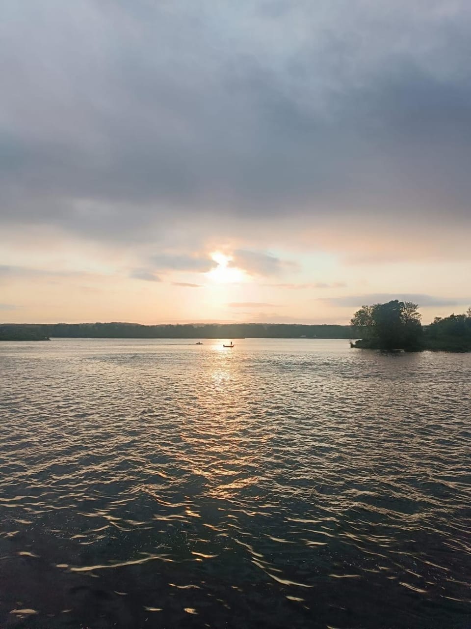 Day, Natural landscape, Lake view, River view, Sunset