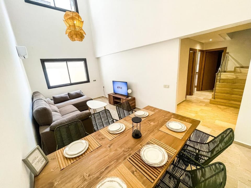 Elegant 3-Bedroom Duplex Downtown Private Terrace Apartment in Marrakesh