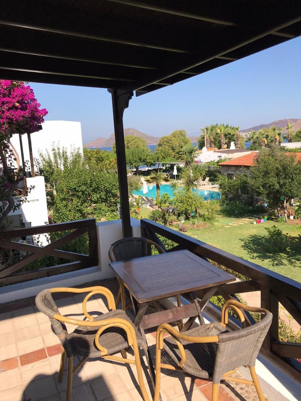 Patio, Day, Garden, View (from property/room), Balcony/Terrace, Garden view, Pool view, Swimming pool