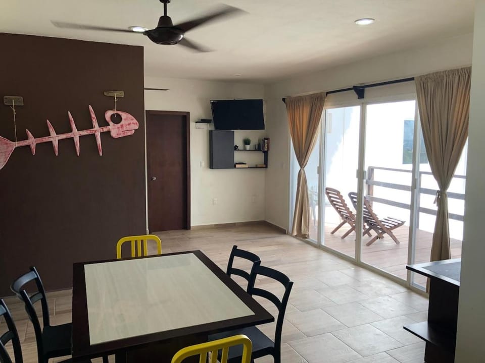 Casa Atún Mahahual, vista al Mar Caribe Apartment in State of Quintana Roo