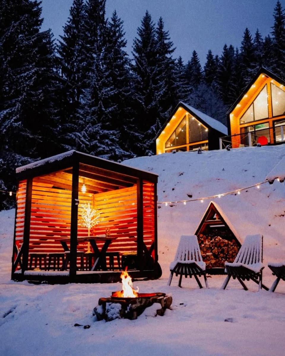 Property building, Natural landscape, Winter