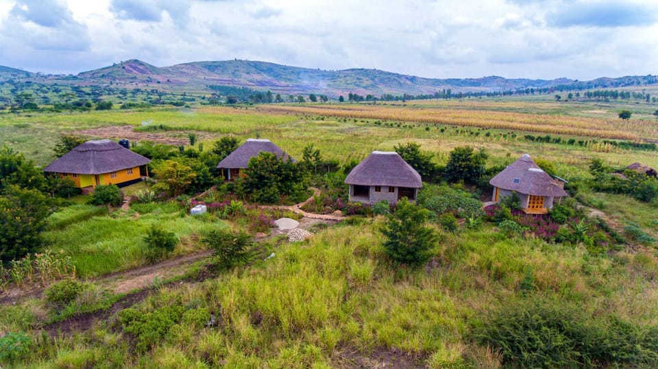 Nearby landmark, Natural landscape, Bird's eye view, Mountain view