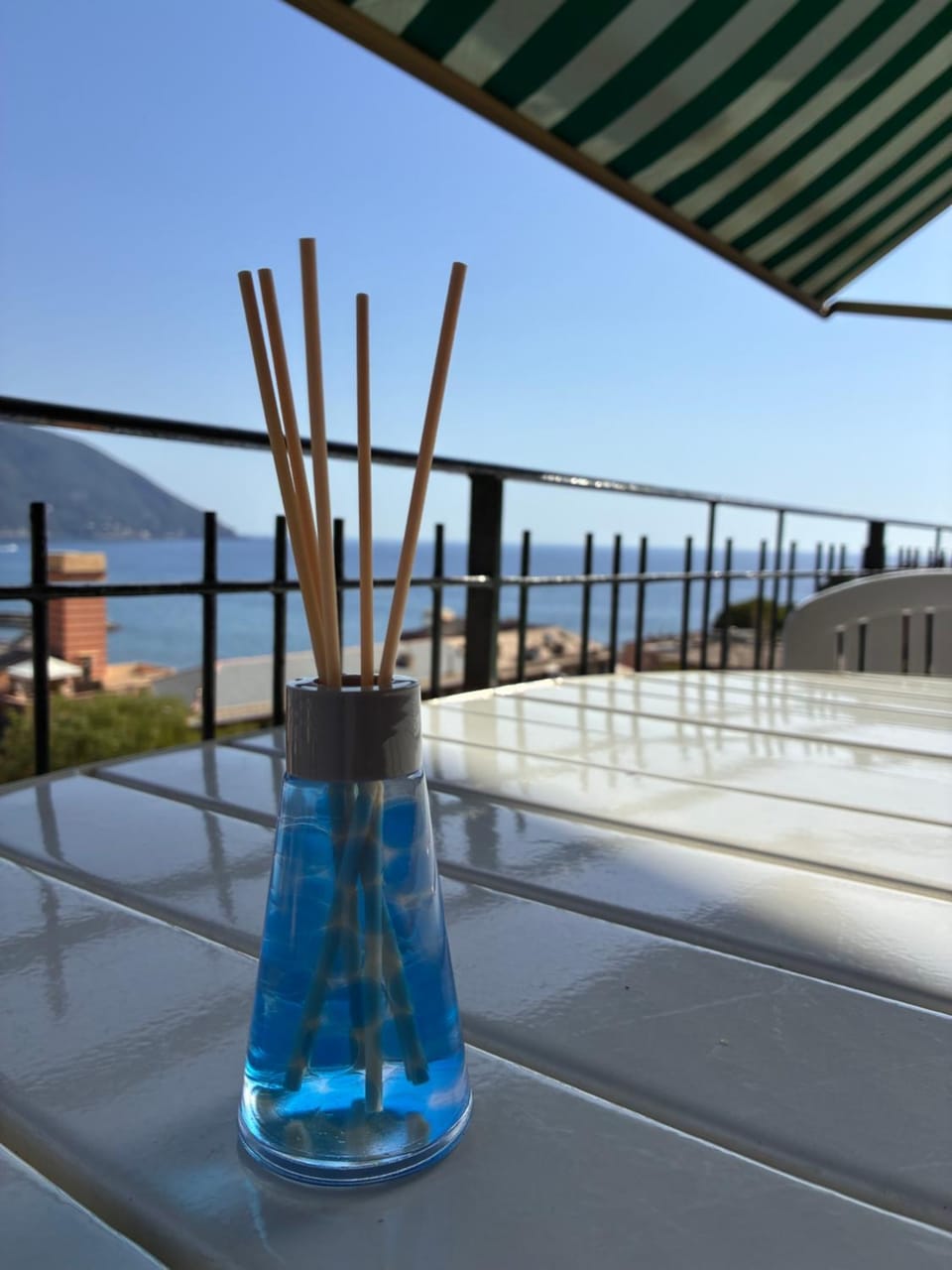 Day, Natural landscape, View (from property/room), Balcony/Terrace, Dining area, Sea view