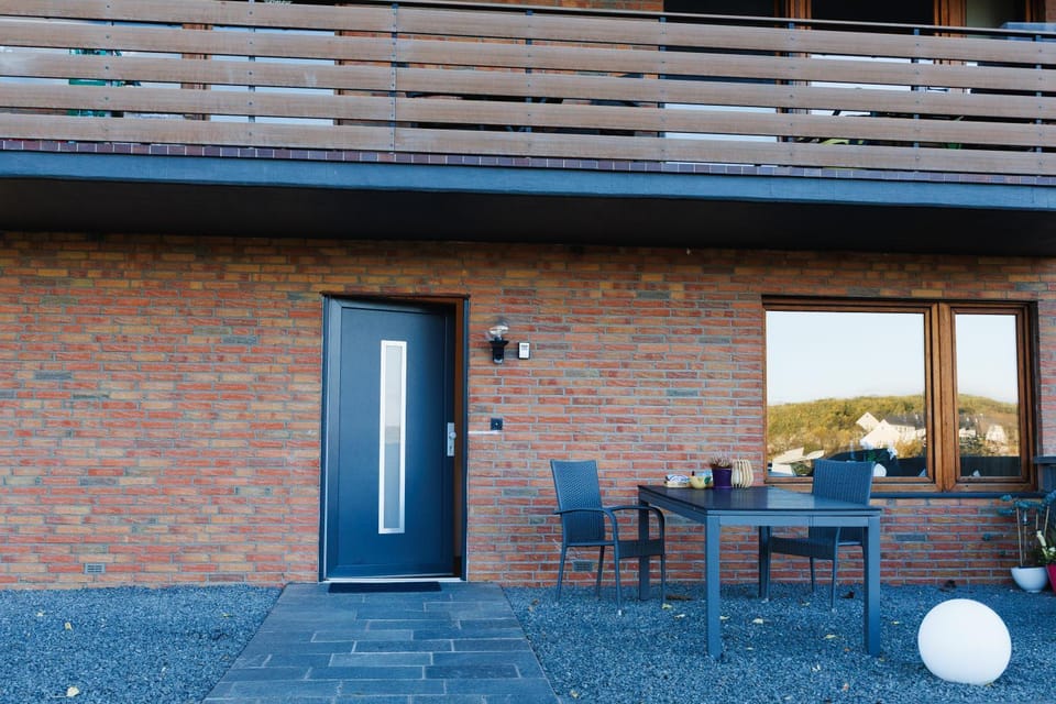 Property building, Facade/entrance, Garden, Seating area