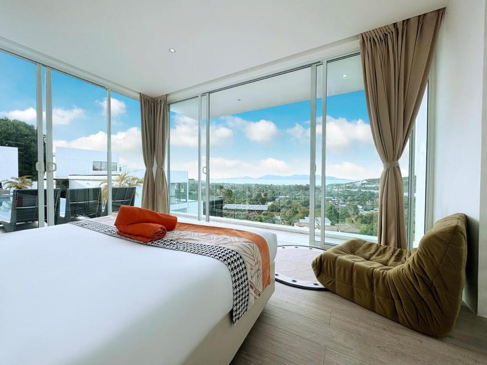 Boput beach, Koh Samui, Thailand, 4-bedroom, 4-bathroom, pool villa A Villa in Ko Samui