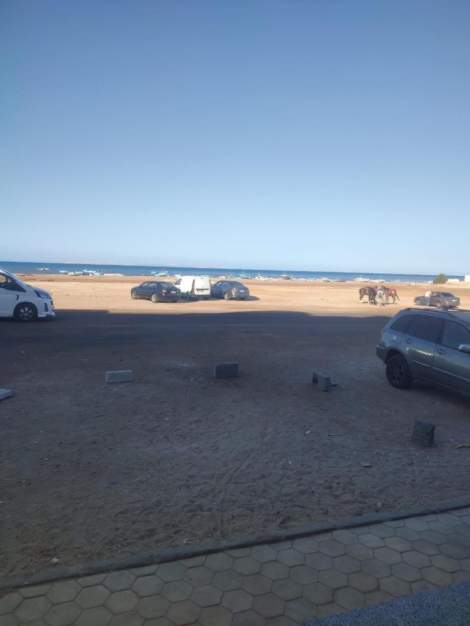 Natural landscape, Beach, Parking