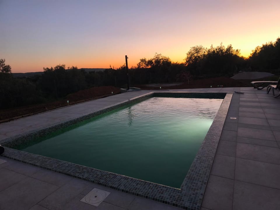 Pool view, Swimming pool, Swimming pool, Sunset