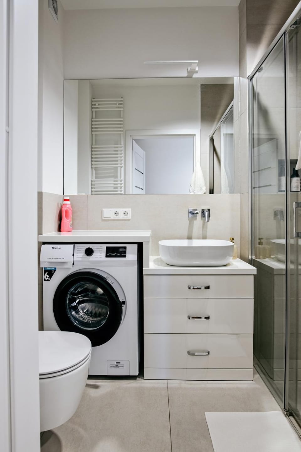 Shower, Bathroom, washing machine