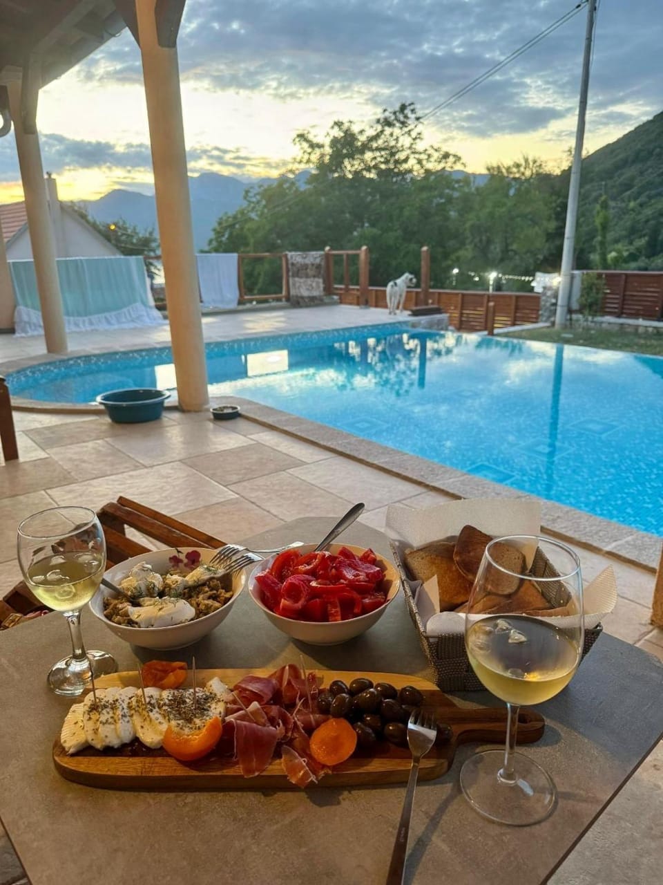 Natural landscape, Mountain view, Pool view, Swimming pool