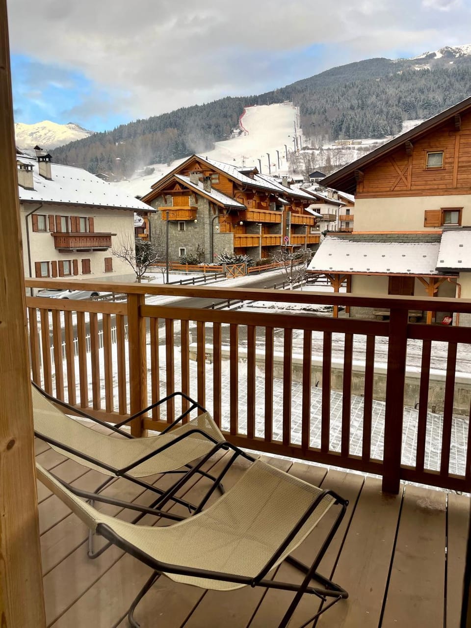 Winter, View (from property/room), Balcony/Terrace, Mountain view
