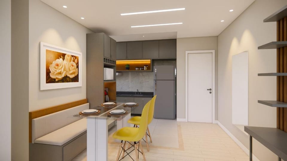 Kitchen or kitchenette, Living room