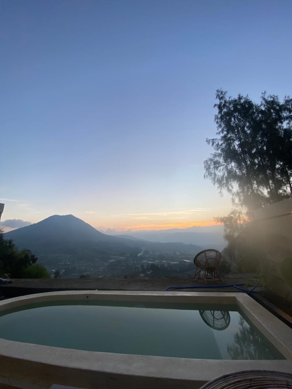 Mountain view, Sunset