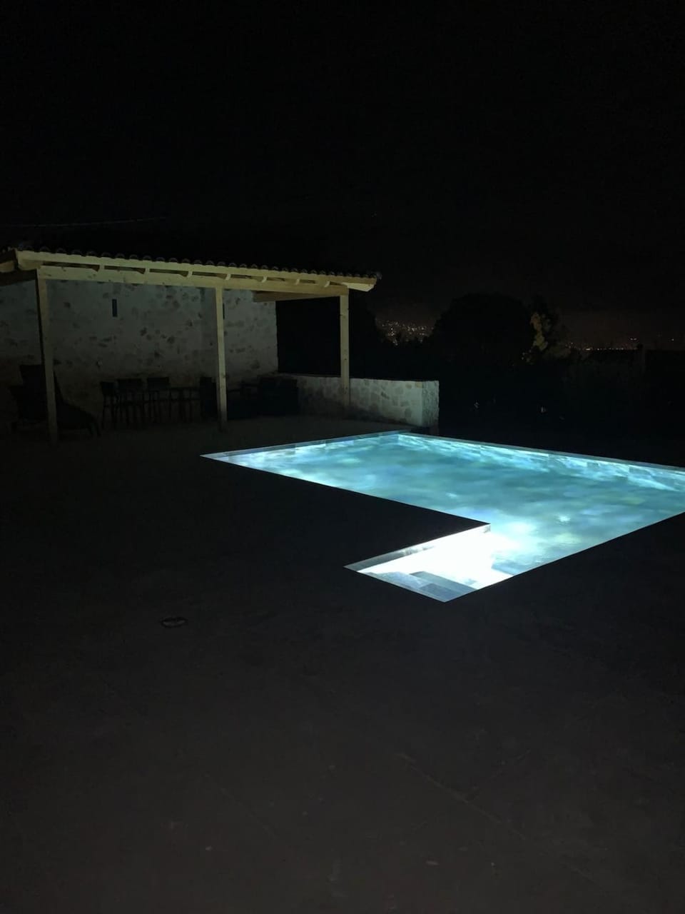 Night, Swimming pool
