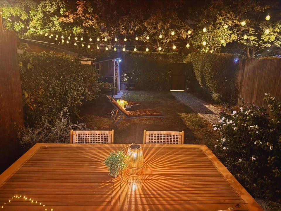 Night, Garden, Garden view