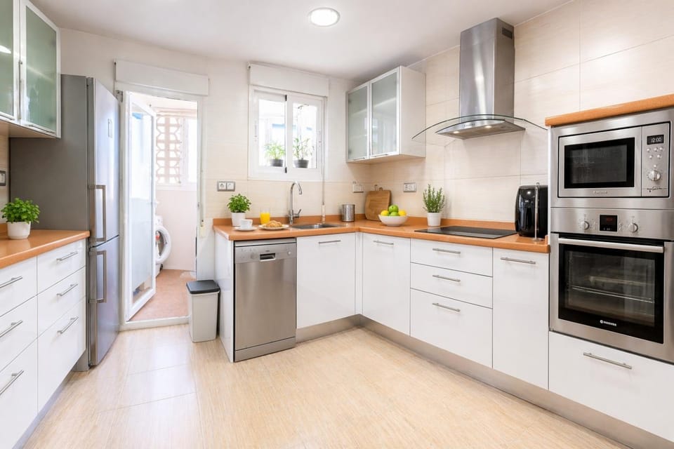 Kitchen or kitchenette, dishwasher, microwave, oven, stove, kitchen