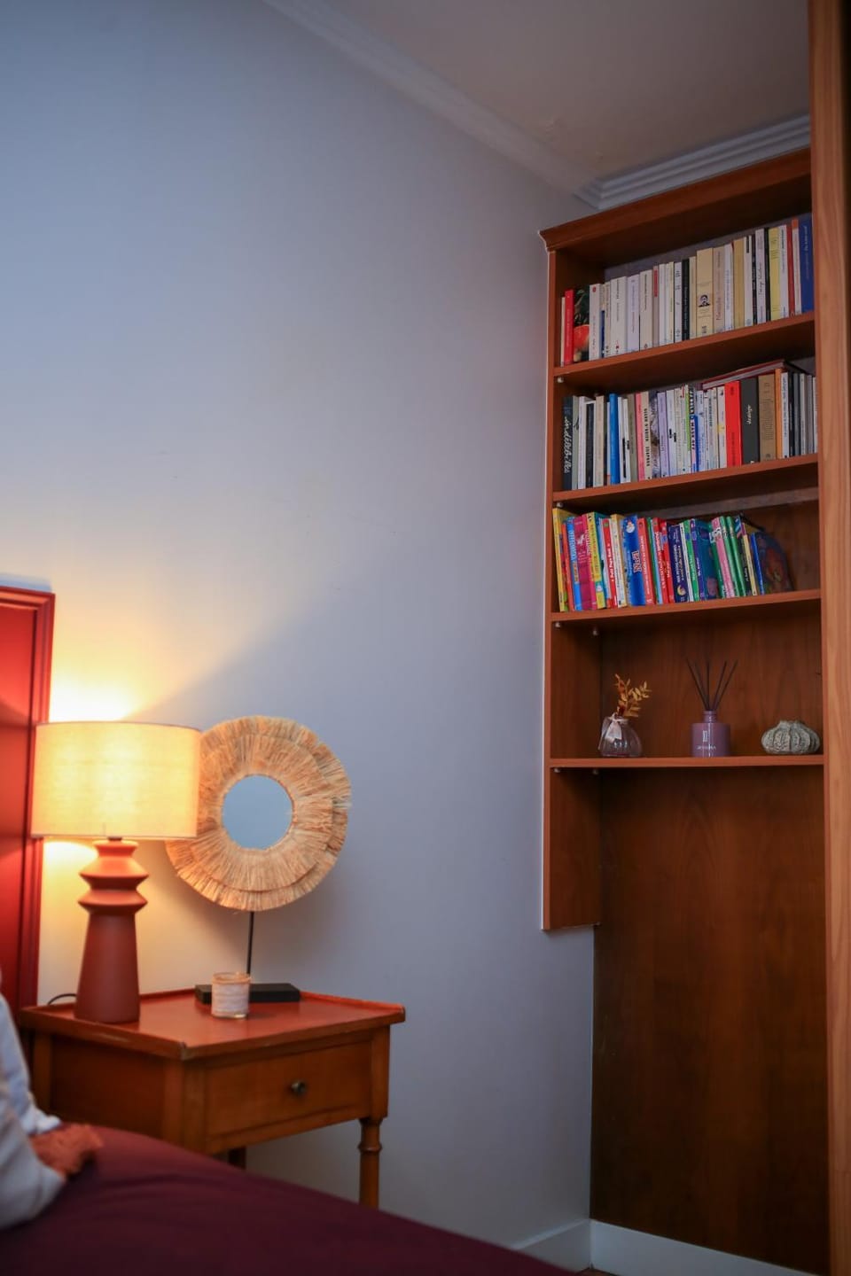 Library, Decorative detail, Bedroom