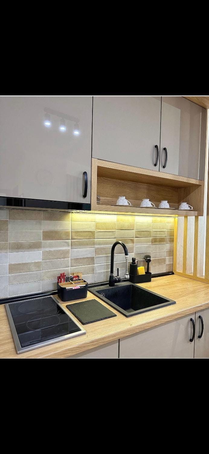 Coffee/tea facilities, Kitchen or kitchenette, minibar, stove