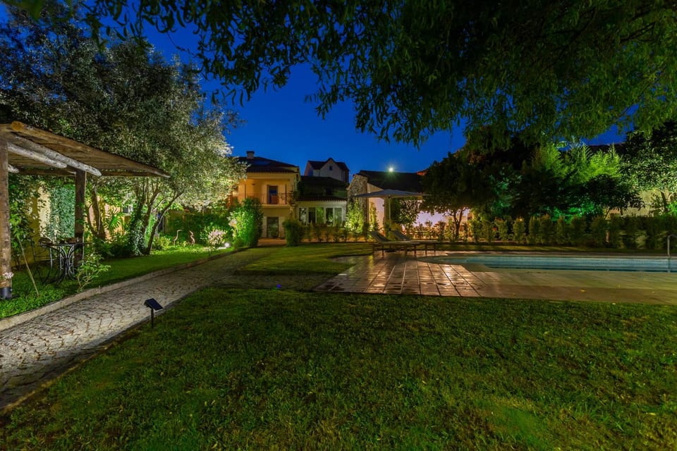 Night, Garden view, Pool view