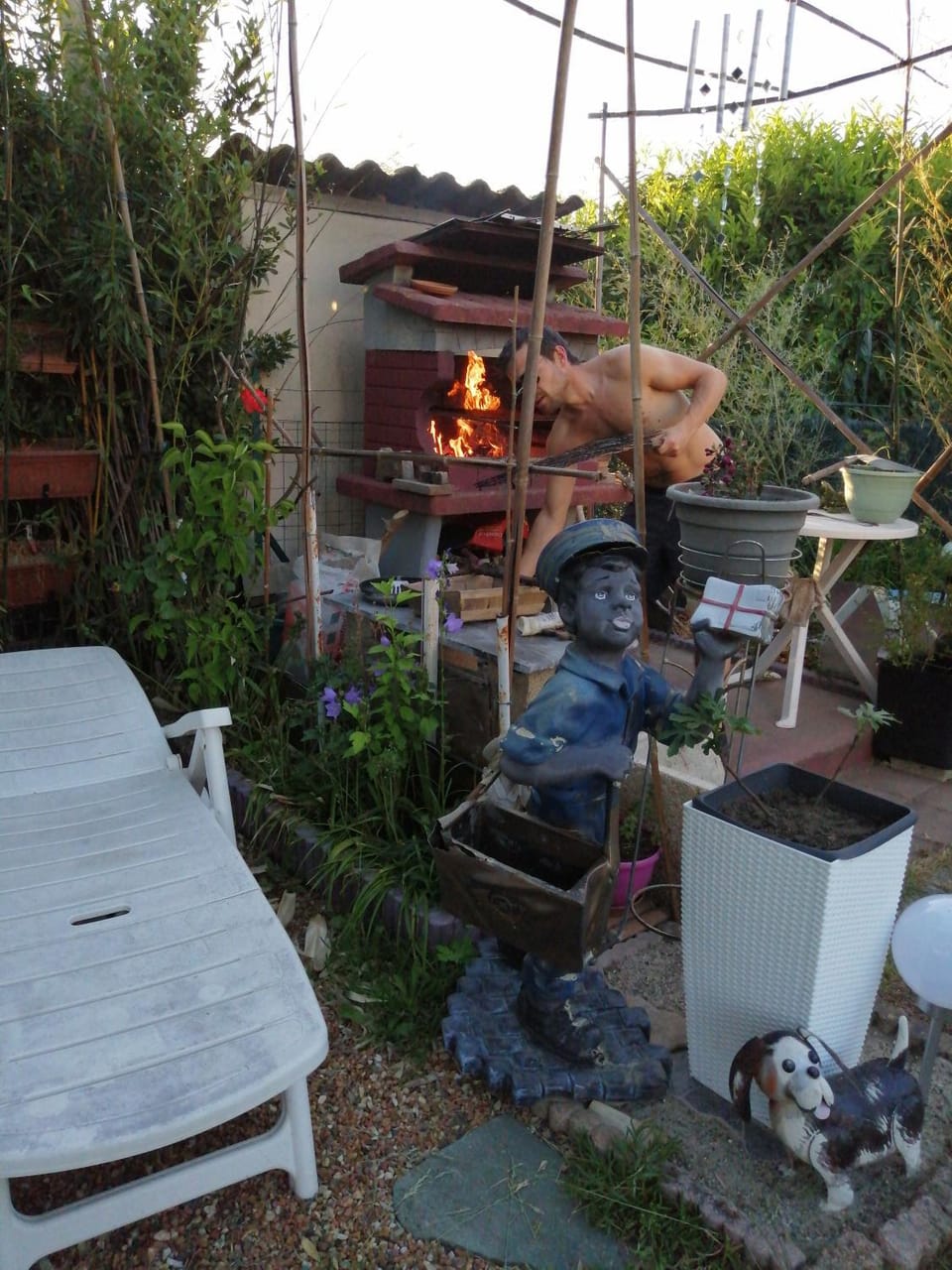 Patio, Natural landscape, Garden