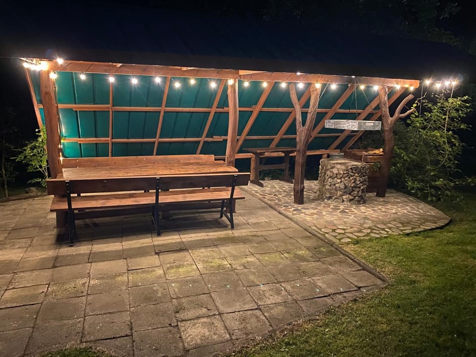 Patio, Night, Garden