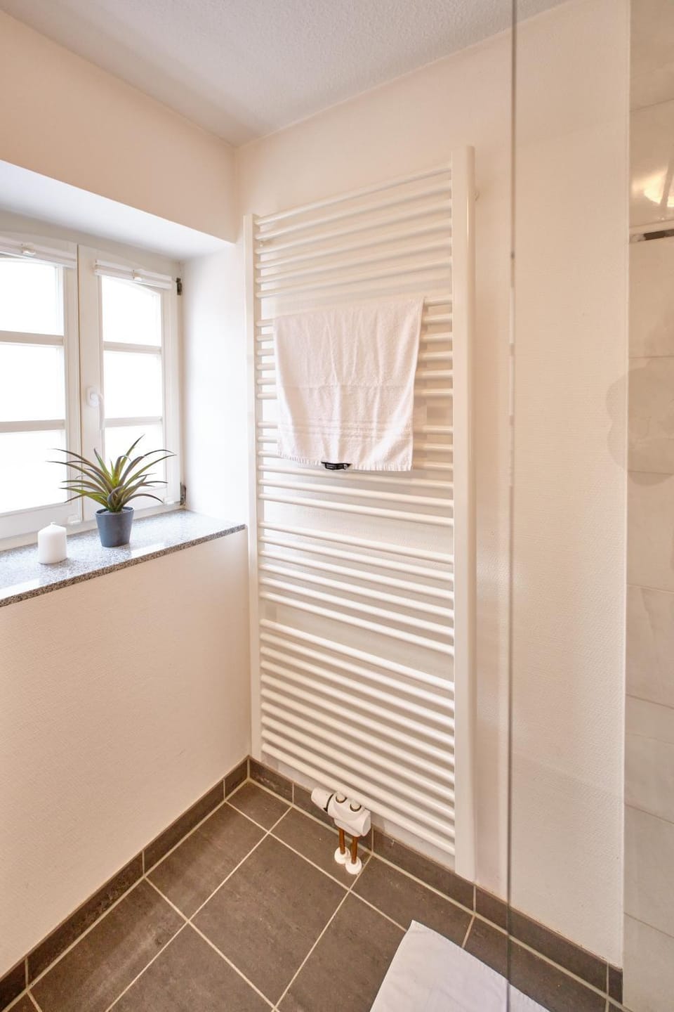 Shower, Bathroom, heating, towels