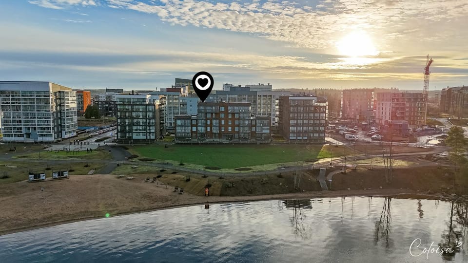 Property building, Beach, Lake view