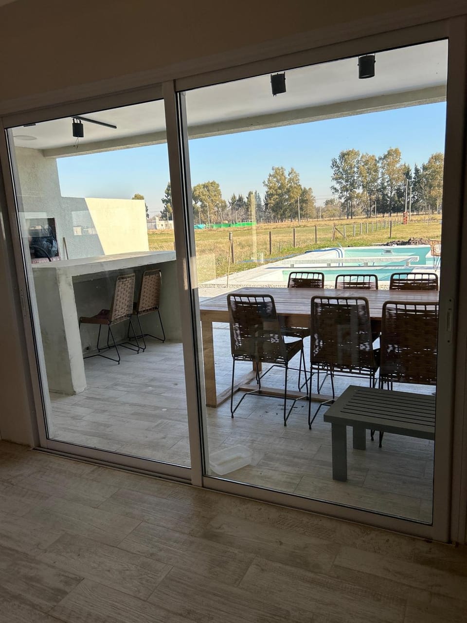 Patio, Kitchen or kitchenette, Dining area, Swimming pool