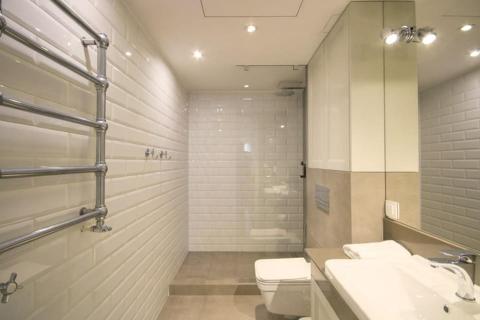 Shower, Toilet, Bathroom, towels