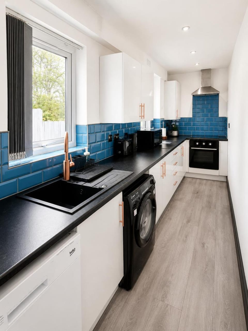 dishwasher, oven, stove, washing machine, kitchen
