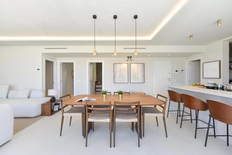 Kitchen or kitchenette, Living room, Dining area