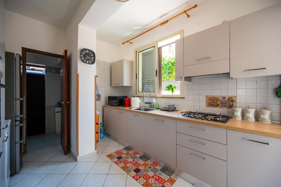 Kitchen or kitchenette, microwave