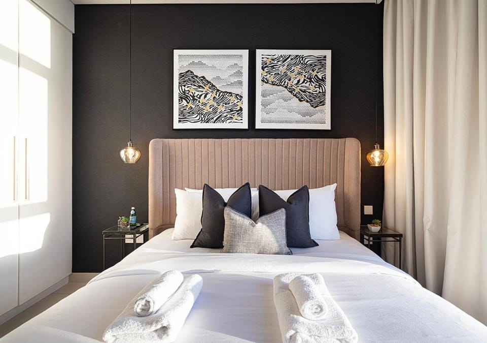 Bed, Photo of the whole room, Bedroom, towels, wardrobe