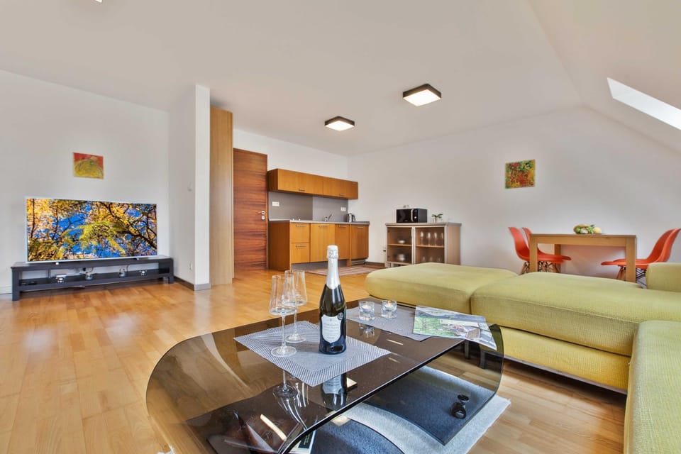 Kitchen or kitchenette, Living room, Dining area