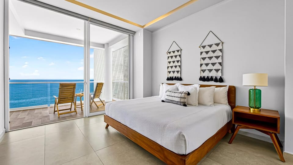 Bed, Photo of the whole room, Bedroom, Sea view