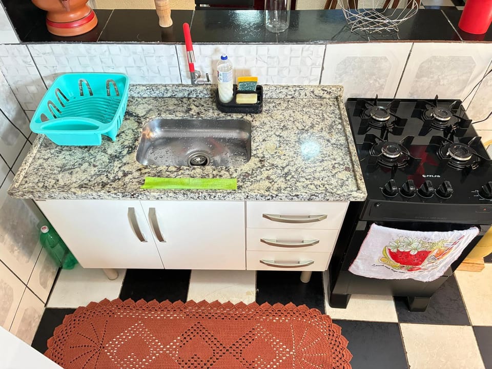 Communal kitchen, oven, stove