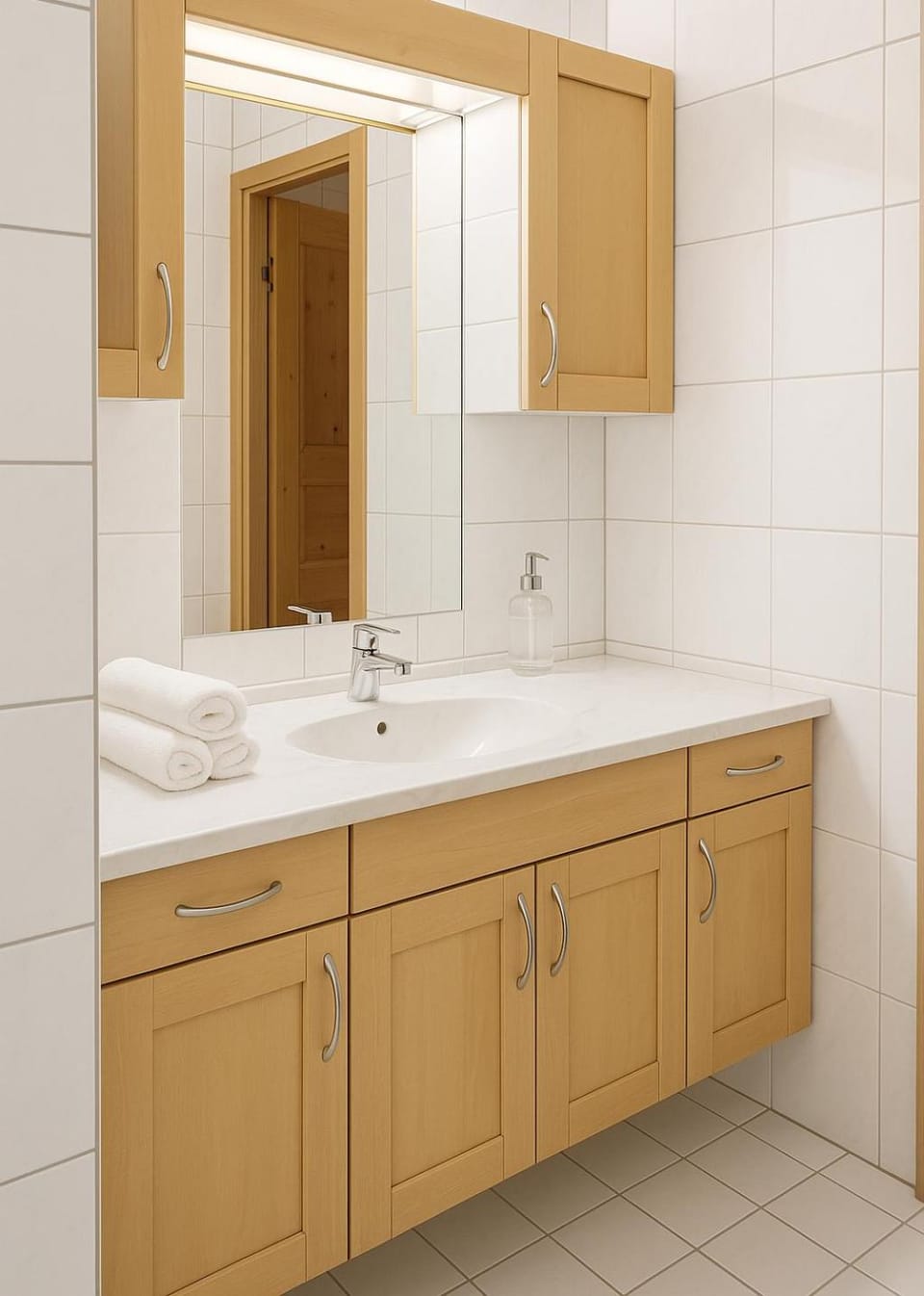 Bathroom, towels