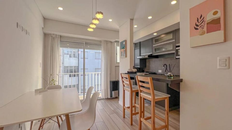 Kitchen or kitchenette, Living room, Seating area