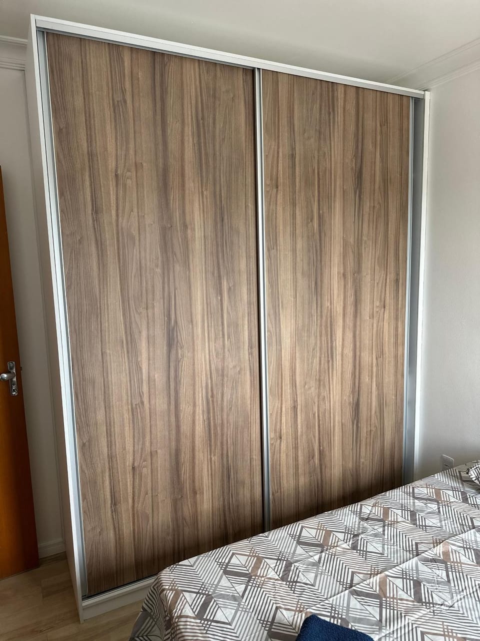Bed, Photo of the whole room, Bedroom, wardrobe