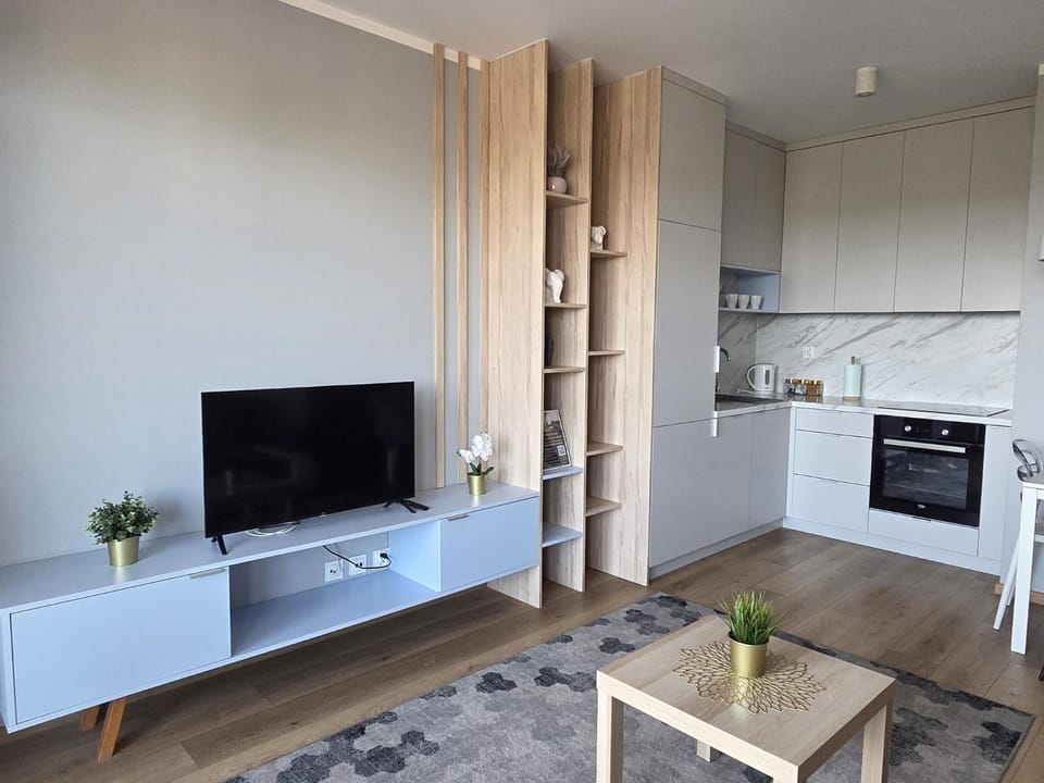 TV and multimedia, Kitchen or kitchenette, Living room, Seating area
