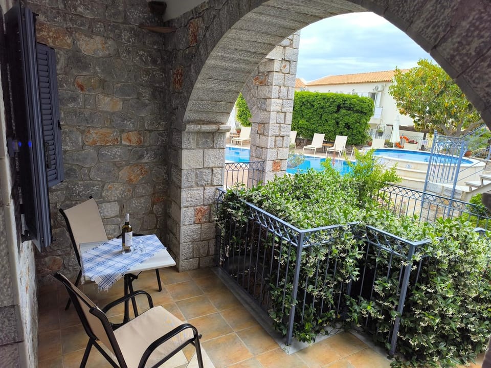 Day, View (from property/room), Balcony/Terrace, Pool view, Swimming pool, Breakfast