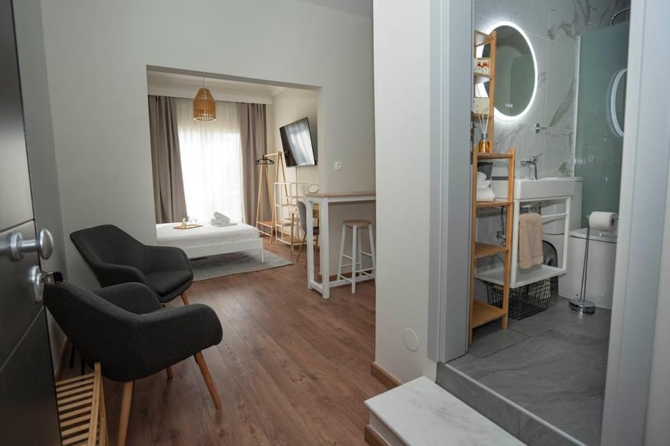 Bathroom, Living room, Photo of the whole room, Bedroom
