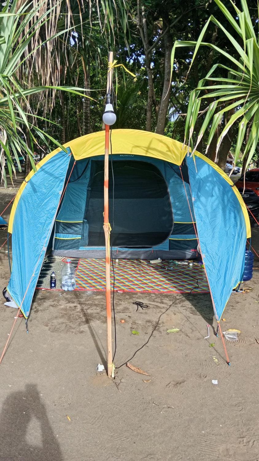 Tenda Premium Pantai Madasari Luxury tent in West Java