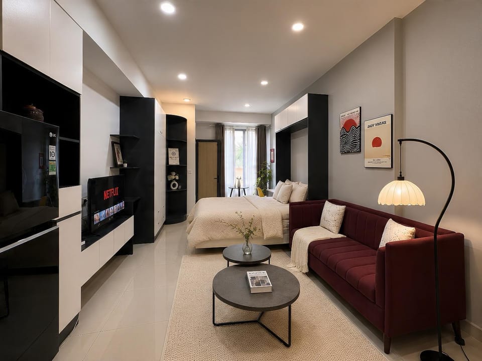 Burgundy House I The Tresor D4 - Modern Cozy Escape Apartment in Ho Chi Minh City