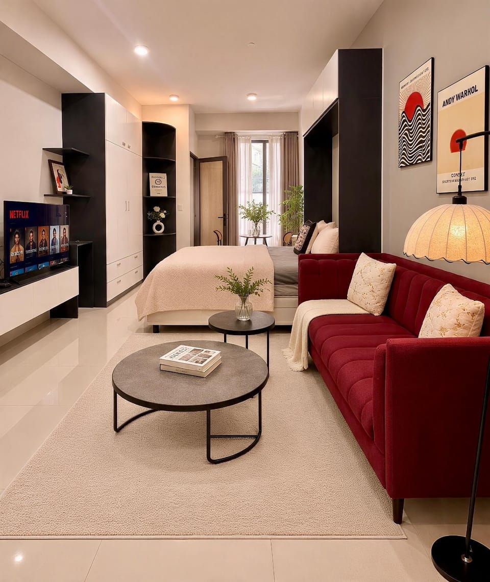 Burgundy House I The Tresor D4 - Modern Cozy Escape Apartment in Ho Chi Minh City