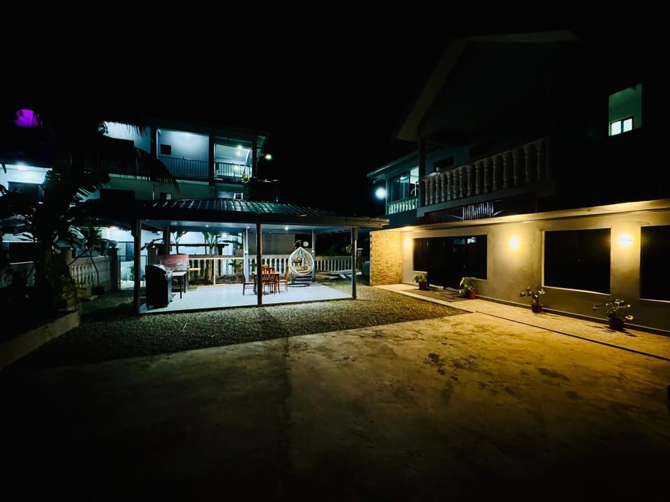Property building, Night, BBQ facilities, Darts