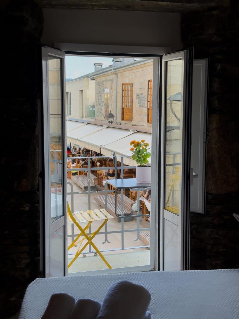 Bed, View (from property/room), Balcony/Terrace, Photo of the whole room, Bedroom