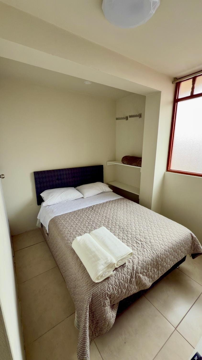 Bed, Bedroom, towels, wardrobe