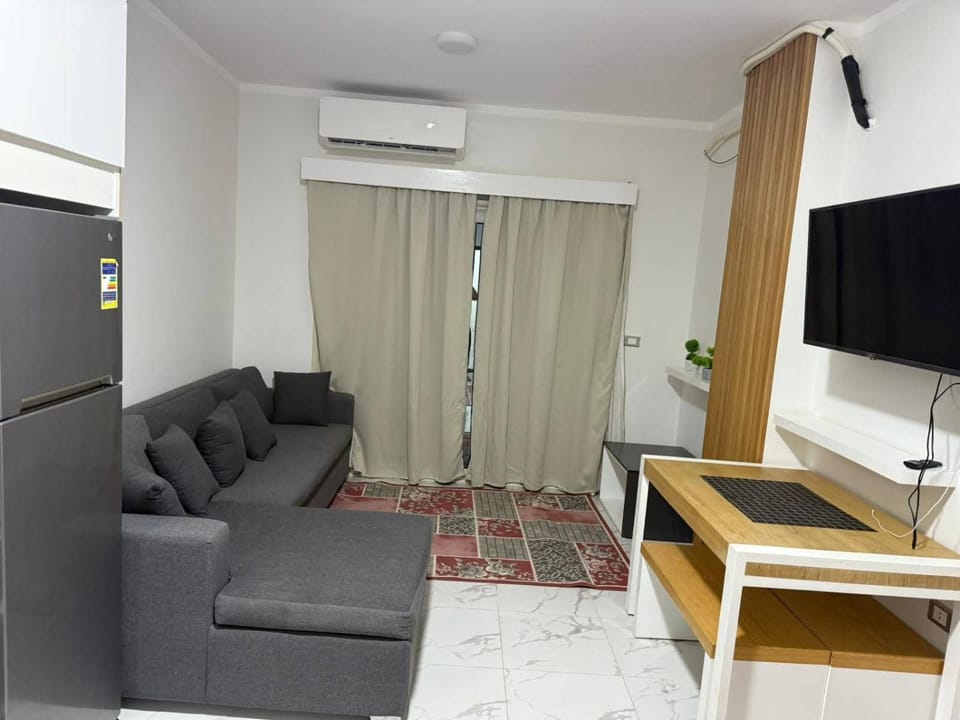 Communal lounge/ TV room, Living room, Seating area, Dining area, air conditioner