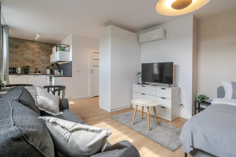 Communal lounge/ TV room, Kitchen or kitchenette, Living room, Seating area, Evening entertainment, air conditioner